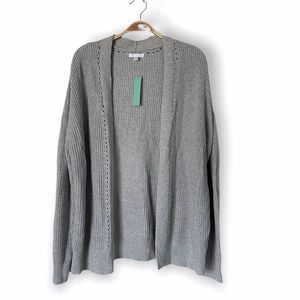 Abound classic open front cardigan, size medium